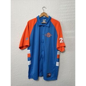 Hoopers Basketball Mickey Mouse Men's Large Walt Disney World Snap Jacket Shirt